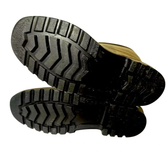 Burberry Plaid Winter Rain Boots - Black and Tan - Picture 3 of 5